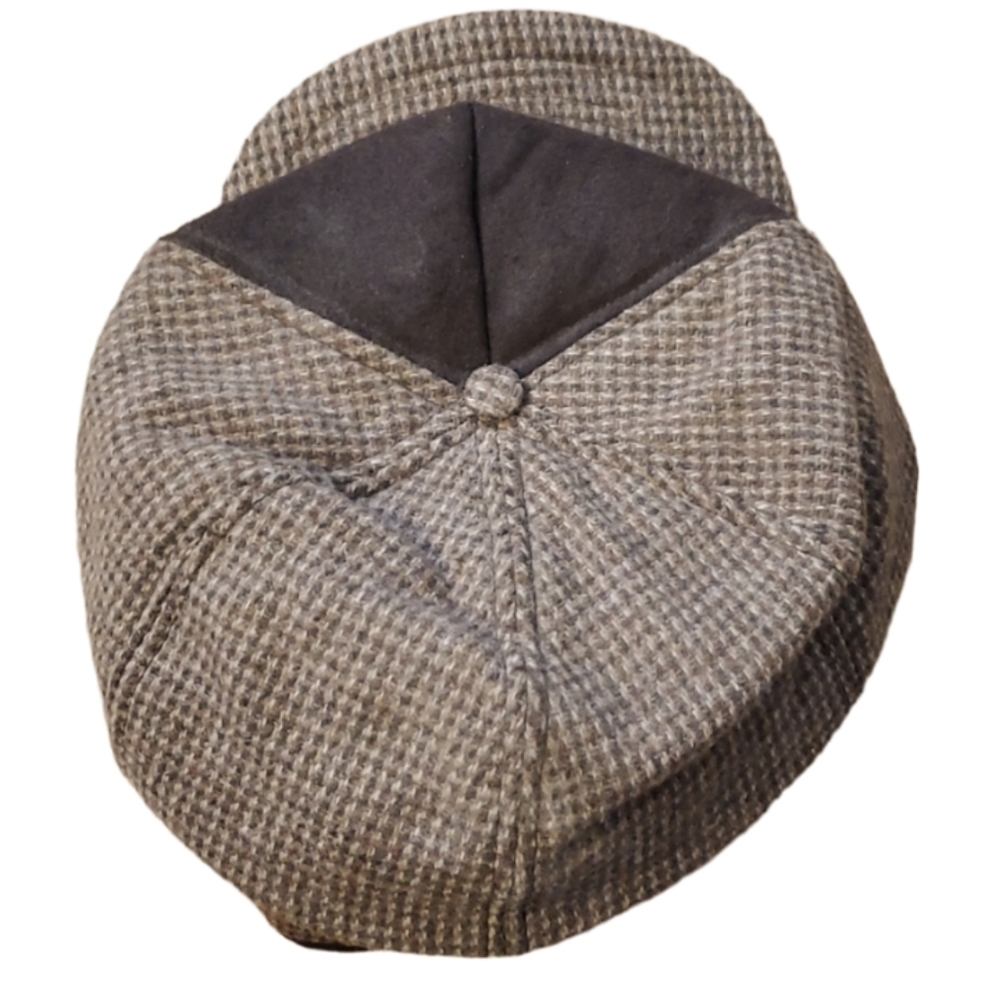 Langenberg Hat Co Vintage Mens‎ Wool Tweed Flap Hat Size XL